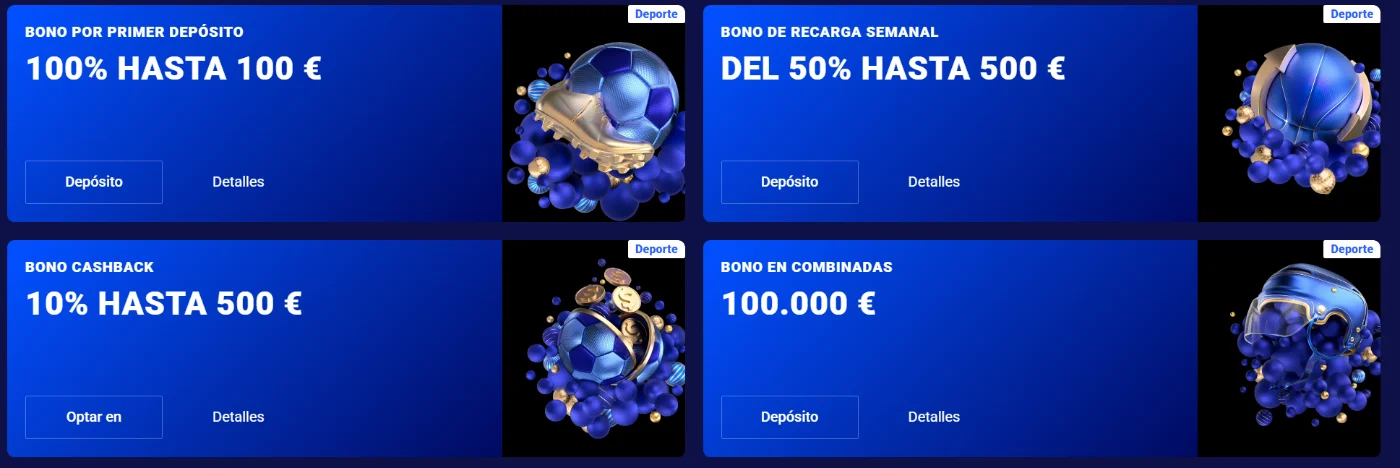 Frumzi Casino bonos deportivos con primer depósito, recarga semanal, cashback y combinadas
